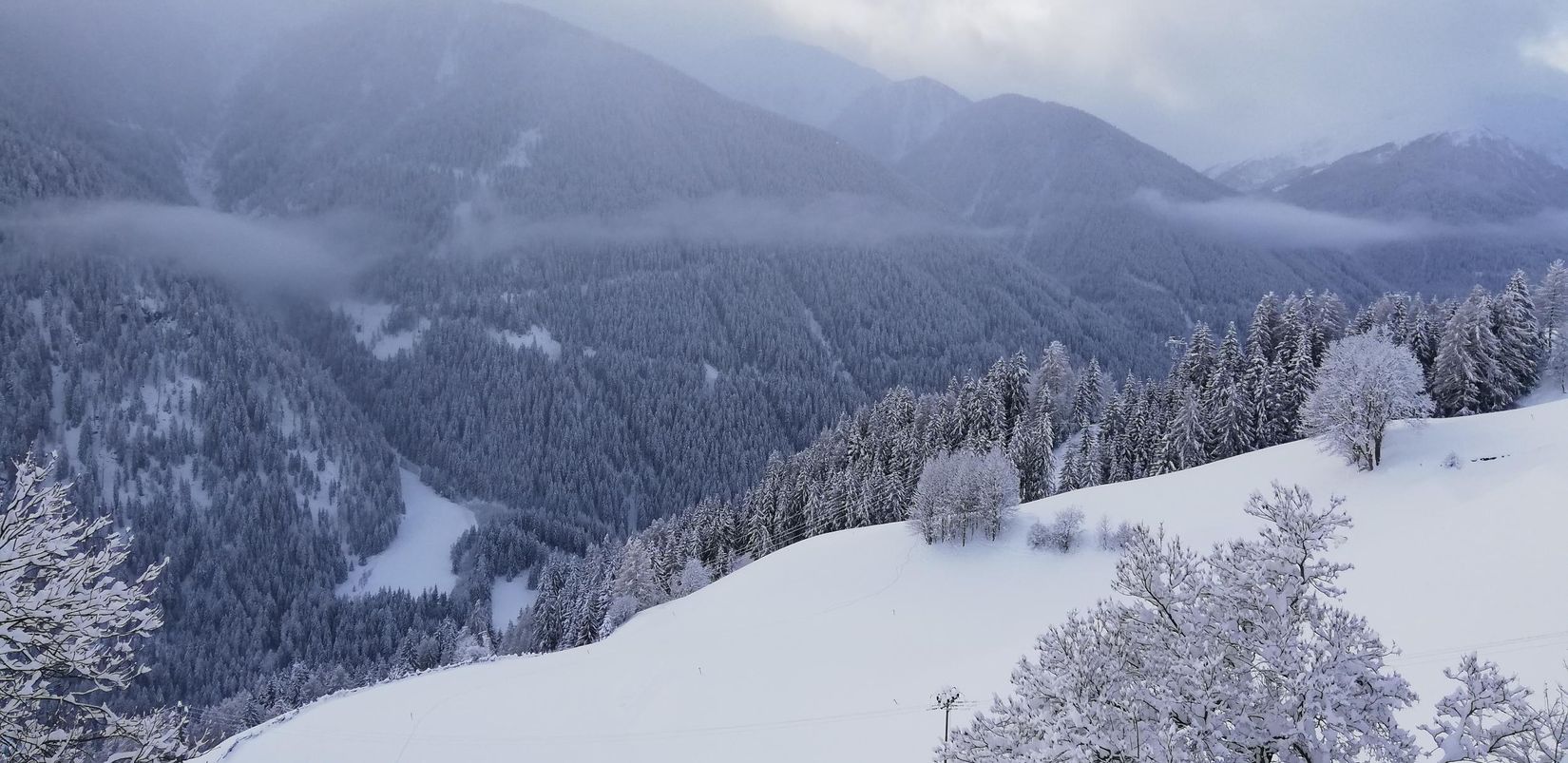 Winterurlaub Ferienwohnungen Mitteregghaus verschneiten Ultental Südtirol